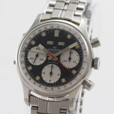 Wakmann Vintage Incabloc Triple Date Chronograph Ref 71.13.09.70 Steel Black